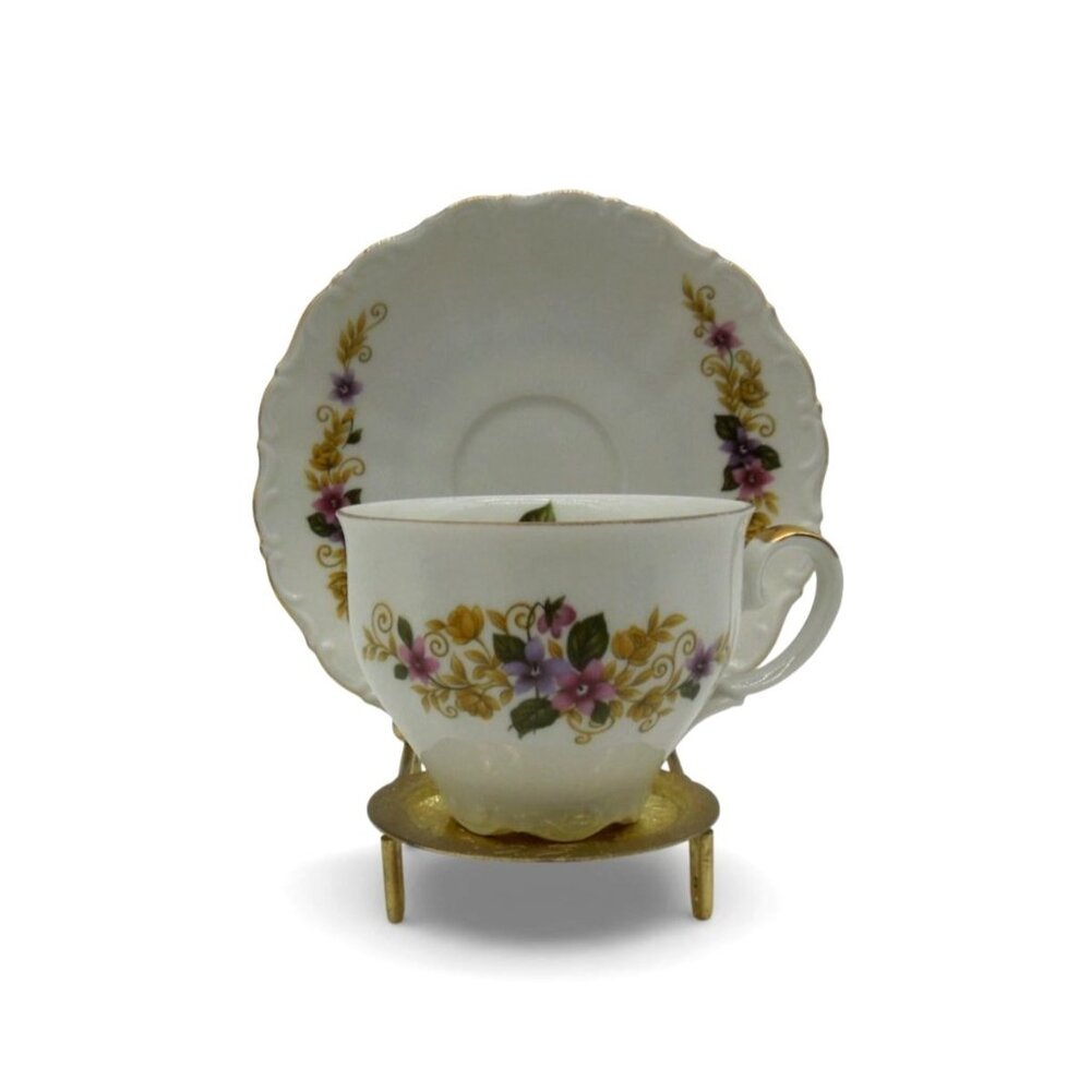 Seltmann Weiden Bavaria Theresia Porcelain Cup Set Vintage